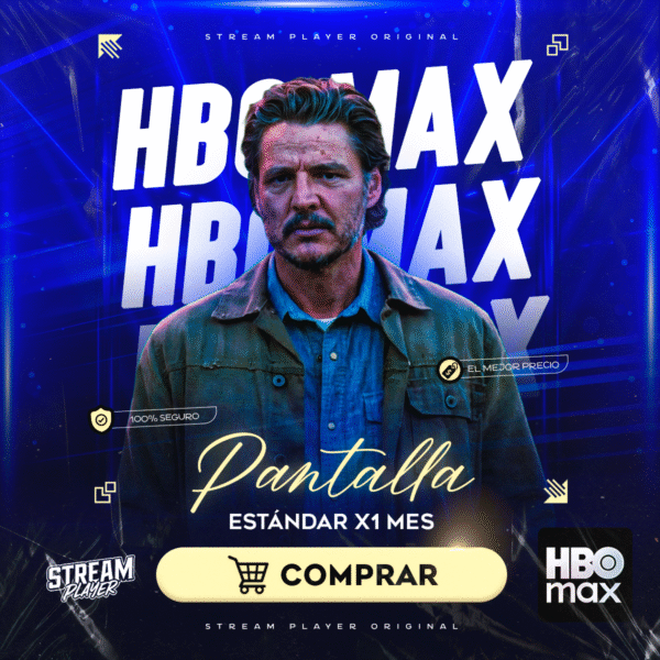 Pantalla Max (HBO) Estándar – 1 Mes (30 Días)